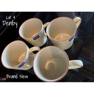 Denby Coffee Mug Heritage Veranda Cascade Stoneware Set of 4 New With Tag